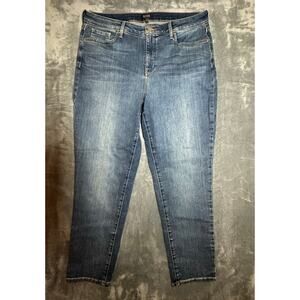 NYDJ Lift Tuck Straight Leg Jeans Women’s 12 Medium Wash Ankle Stretch